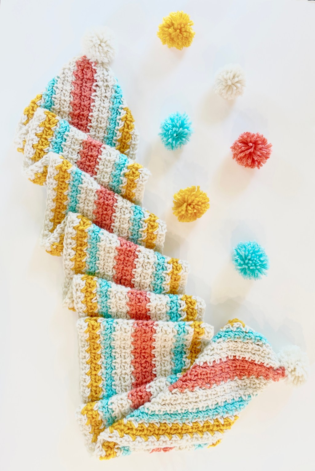 Crochet Mesh Stitch Soda Shop&nbsp;Scarf