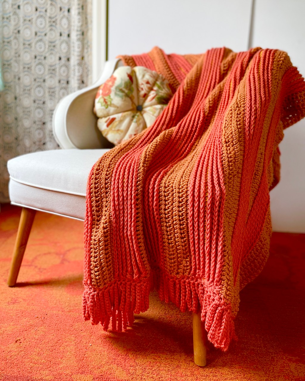 Crochet Spicy Stripes&nbsp;Blanket